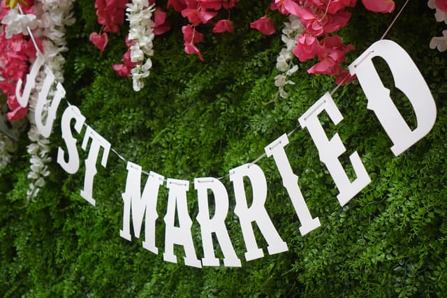 Registry-style wedding ceremony